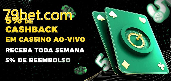 Promoções do cassino ao Vivo 79bet.com